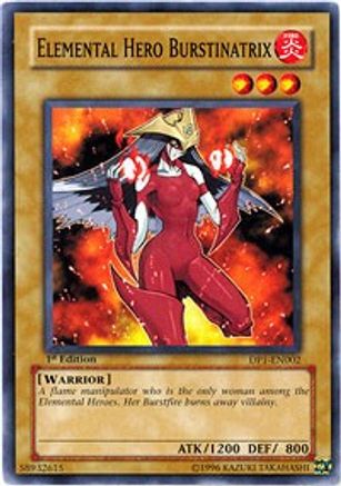 Elemental Hero Burstinatrix (DP1-EN002) - Duelist Pack 1: Jaden Yuki 1st Edition