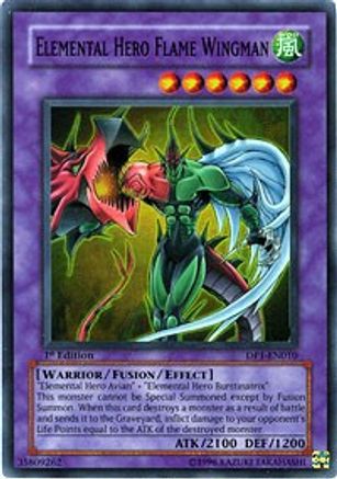 Elemental HERO Flame Wingman (DP1-EN010) - Duelist Pack 1: Jaden Yuki 1st Edition