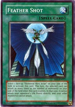 Feather Shot (DP1-EN017) - Duelist Pack 1: Jaden Yuki 1st Edition