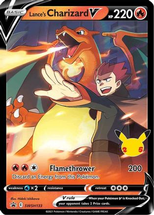 Lance's Charizard V SWSH133/307 - SWSH Black Star Promos Holofoil