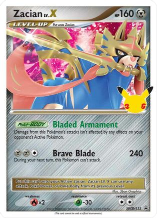 Zacian LV. X - SWSH135 SWSH135/307 - SWSH Sword & Shield Promo Cards Holofoil