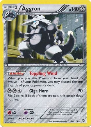 Aggron (Cosmos Holo) - 80/124 - Blister Exclusives Holofoil