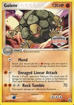 Golem - 6/92 (Regional Championships) 6 - League & Championship Cards