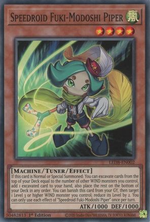 Speedroid Fuki-Modoshi Piper (LED8-EN002) - Legendary Duelists: Synchro Storm 1st Edition