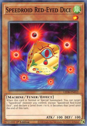 Speedroid Red-Eyed Dice (LED8-EN012) - Legendary Duelists: Synchro Storm 1st Edition