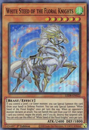 White Steed of the Floral Knights (LED8-EN022) - Legendary Duelists: Synchro Storm 1st Edition