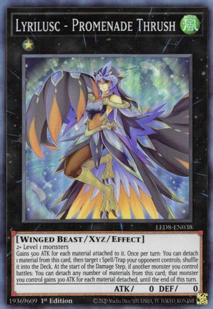 Lyrilusc - Promenade Thrush (LED8-EN038) - Legendary Duelists: Synchro Storm 1st Edition