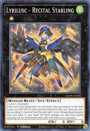 Lyrilusc - Recital Starling (LED8-EN046) - Legendary Duelists: Synchro Storm 1st Edition