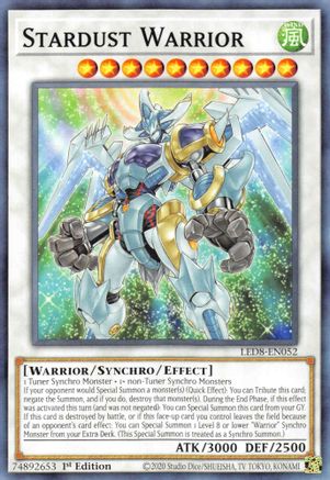 Stardust Warrior (LED8-EN052) - Legendary Duelists: Synchro Storm 1st Edition