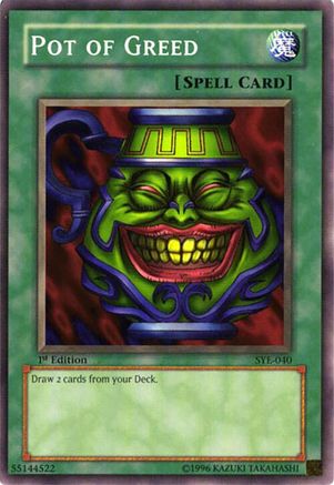 Pot of Greed (SYE-040) - Starter Deck: Yugi Evolution 1st Edition