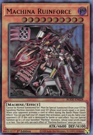 Machina Ruinforce (BODE-EN028) - Burst of Destiny 1st Edition