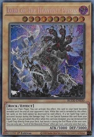 Lord of the Heavenly Prison (BODE-EN030) - Burst of Destiny 1st Edition