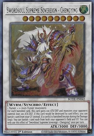 Swordsoul Supreme Sovereign - Chengying (BODE-EN042) - Burst of Destiny 1st Edition