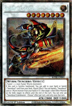 Swordsoul Grandmaster - Chixiao (Starlight Rare) (BODE-EN041) - Burst of Destiny 1st Edition