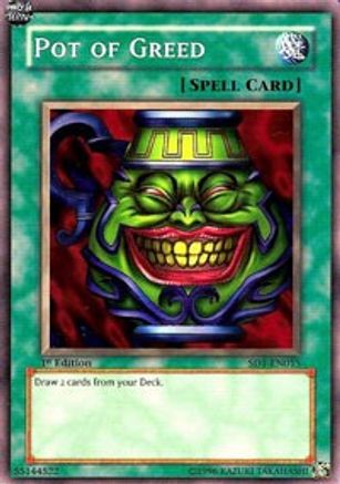 Pot of Greed (SD1-EN015) - Structure Deck: Dragon's Roar 1st Edition