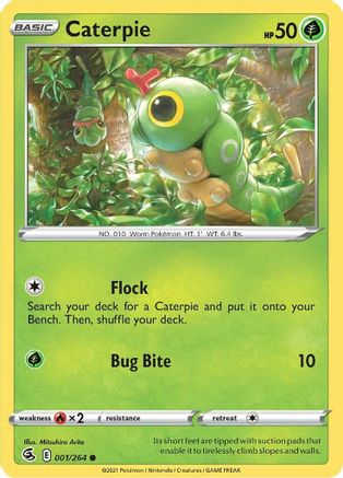 Caterpie 1/264 - SWSH08 Fusion Strike Reverse Holofoil