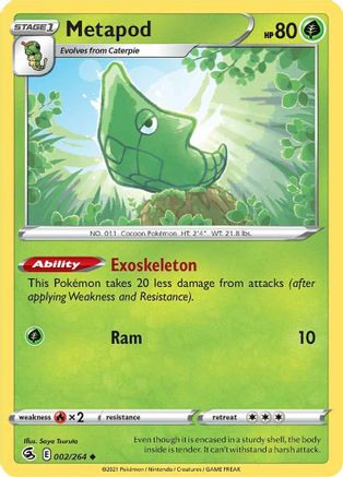 Metapod 2/264 - Fusion Strike