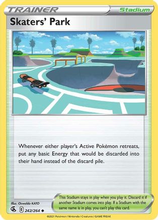 Skaters' Park 242/264 - SWSH08 Fusion Strike Reverse Holofoil
