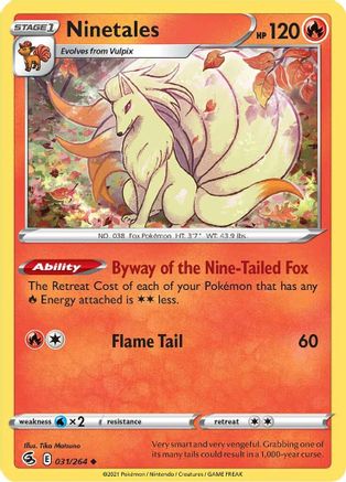 Ninetales 31/264 - Fusion Strike Reverse Holofoil