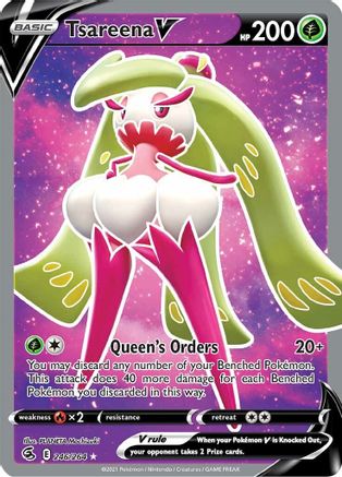 Tsareena V (Full Art) 246/264 - SWSH08 Fusion Strike Holofoil