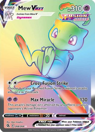 Mew VMAX 268/264 - Fusion Strike Holofoil