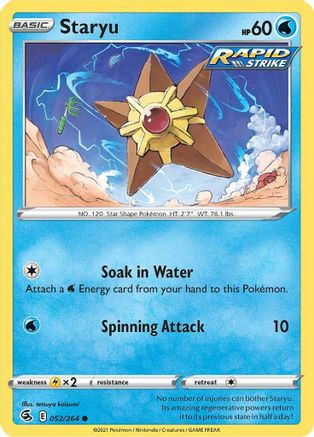 Staryu 52/264 - Fusion Strike