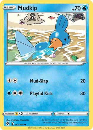 Mudkip 62/264 - SWSH08 Fusion Strike Reverse Holofoil