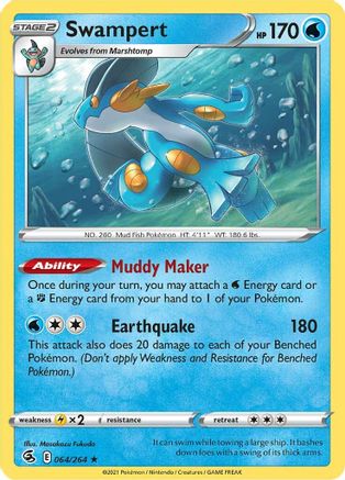 Swampert 64/264 - Fusion Strike Holofoil