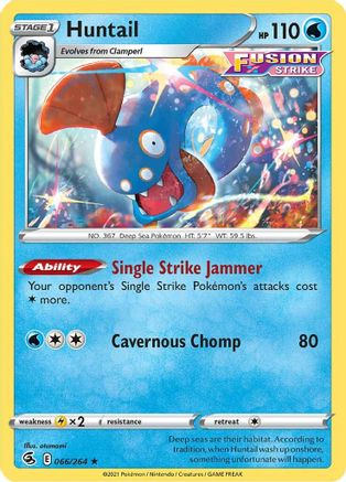 Huntail 66/264 - Fusion Strike Reverse Holofoil