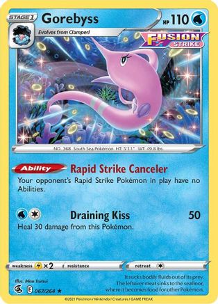 Gorebyss 67/264 - Fusion Strike Reverse Holofoil