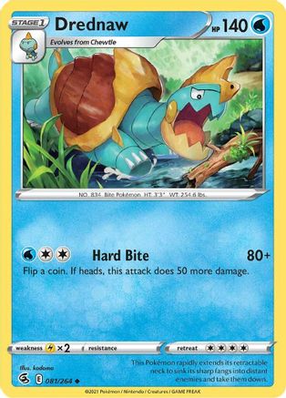 Drednaw 81/264 - Fusion Strike Reverse Holofoil