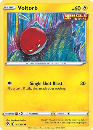 Voltorb 87/264 - SWSH08 Fusion Strike Reverse Holofoil
