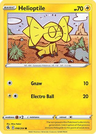 Helioptile 98/264 - SWSH08 Fusion Strike