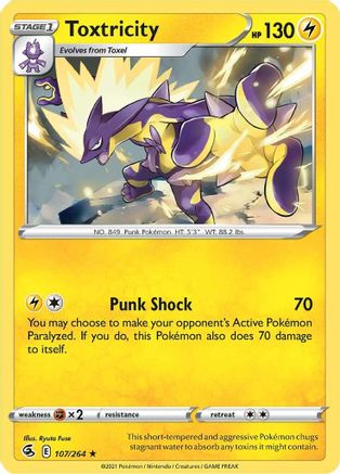 Toxtricity 107/264 - Fusion Strike Holofoil