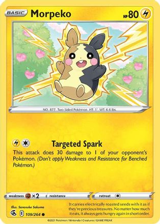 Morpeko (109) 109/264 - SWSH08 Fusion Strike Reverse Holofoil