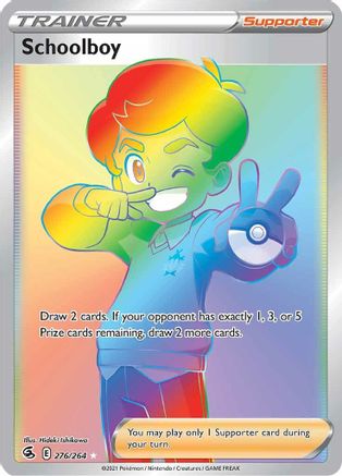 Schoolboy (Secret) 276/264 - SWSH08 Fusion Strike Holofoil