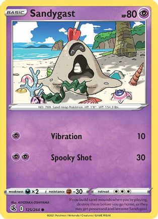 Sandygast 125/264 - Fusion Strike Reverse Holofoil