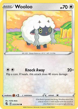 Wooloo (222) 222/264 - SWSH08 Fusion Strike