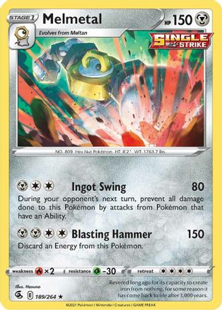 Melmetal 189/264 - Fusion Strike Holofoil