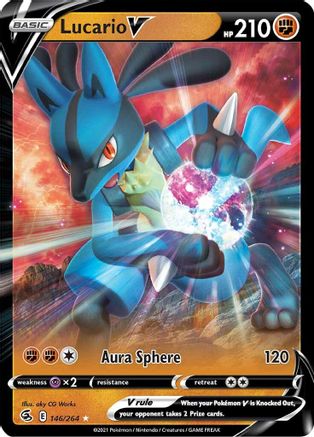 Lucario V 146/264 - Fusion Strike Holofoil