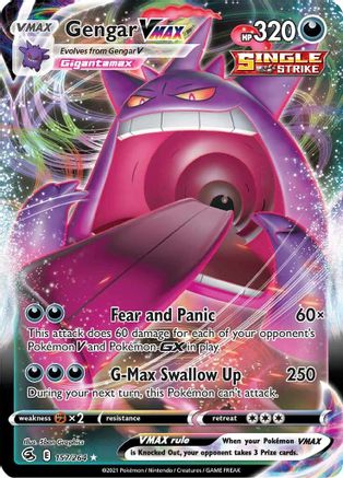 Gengar VMAX 157/264 - Fusion Strike Holofoil