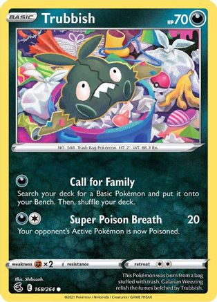 Trubbish 168/264 - SWSH08 Fusion Strike Reverse Holofoil