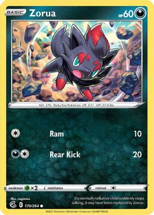 Zorua 170/264 - SWSH08 Fusion Strike Reverse Holofoil
