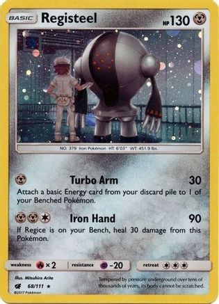 Registeel - 68/111 (Cosmos Holo) 68 - SM Promos