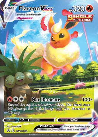 Flareon VMAX SWSH180/307 - SWSH Black Star Promos Holofoil