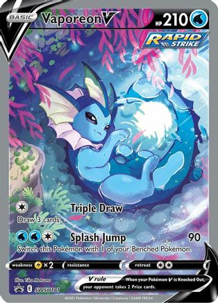 Vaporeon V - SWSH181 SWSH181/307 - SWSH Sword & Shield Promo Cards Holofoil