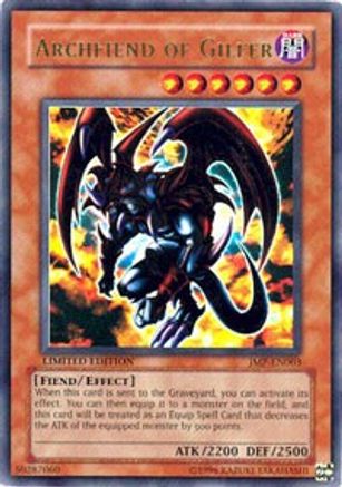 Archfiend of Gilfer (JMP-EN003) - Shonen Jump Magazine Promos Limited