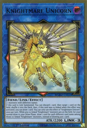 Knightmare Unicorn (MGED-EN034) - Maximum Gold: El Dorado 1st Edition