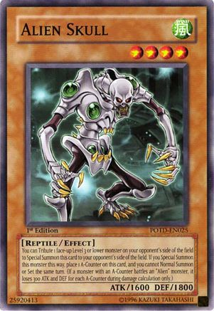 Alien Skull - POTD-EN025 - Power of the Duelist 1st Edition