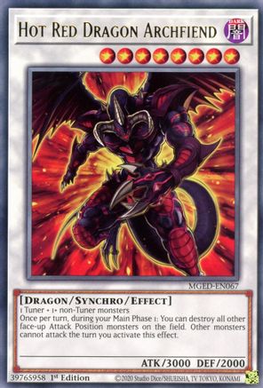 Hot Red Dragon Archfiend (MGED-EN067) - Maximum Gold: El Dorado 1st Edition